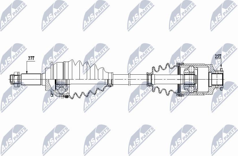 NTY NPW-SB-031 - Arbre de transmission cwaw.fr