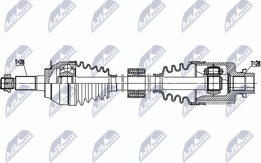 NTY NPW-SU-042 - Arbre de transmission cwaw.fr