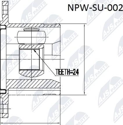 NTY NPW-SU-002 - Jeu de joints, arbre de transmission cwaw.fr