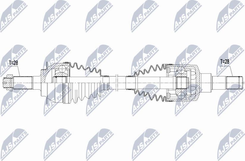 NTY NPW-SU-019 - Arbre de transmission cwaw.fr