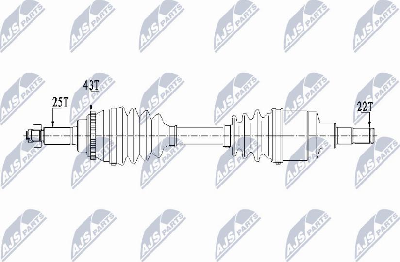 NTY NPW-SU-029 - Arbre de transmission cwaw.fr