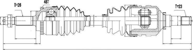 NTY NPW-TY-056 - Arbre de transmission cwaw.fr