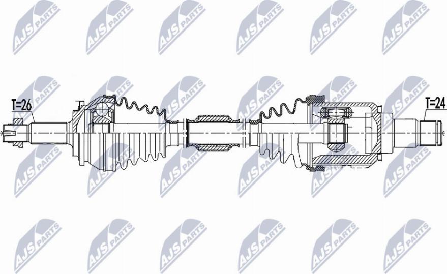 NTY NPW-TY-155 - Arbre de transmission cwaw.fr