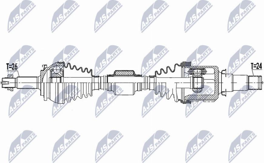 NTY NPW-TY-157 - Arbre de transmission cwaw.fr