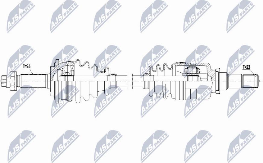 NTY NPW-TY-115 - Arbre de transmission cwaw.fr