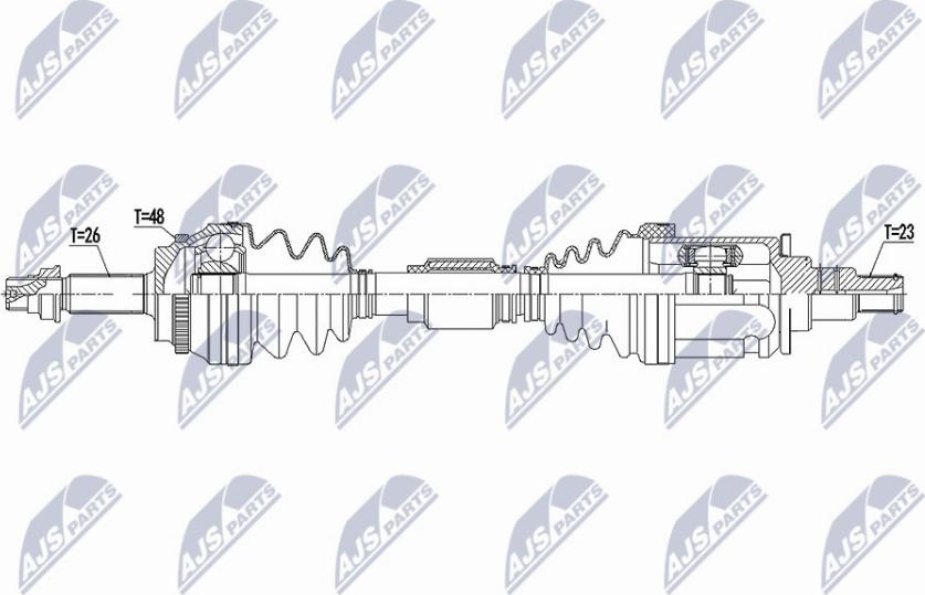 NTY NPW-TY-131 - Arbre de transmission cwaw.fr