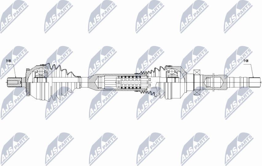 NTY NPW-VV-053 - Arbre de transmission cwaw.fr