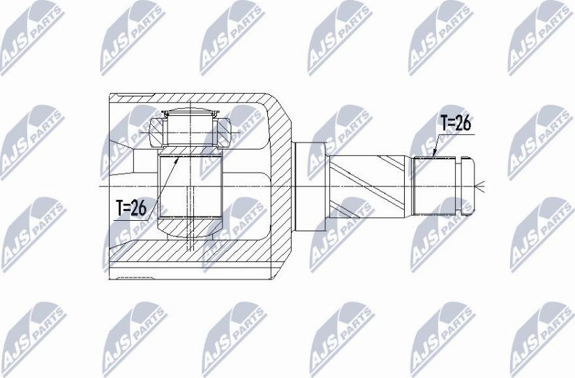 NTY NPW-VV-069 - Jeu de joints, arbre de transmission cwaw.fr