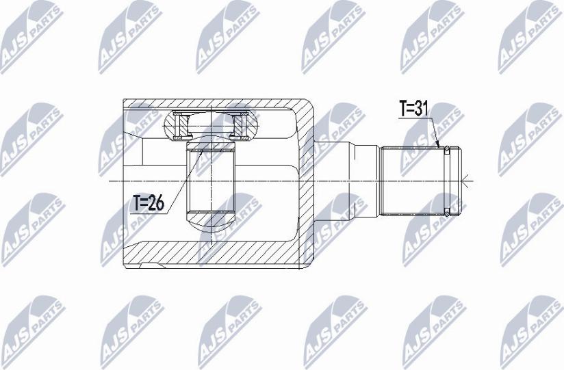 NTY NPW-VV-068 - Jeu de joints, arbre de transmission cwaw.fr