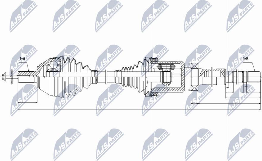 NTY NPW-VV-039 - Arbre de transmission cwaw.fr