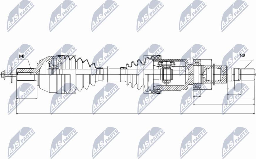 NTY NPW-VV-024 - Arbre de transmission cwaw.fr