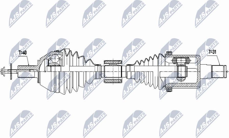 NTY NPW-VV-115 - Arbre de transmission cwaw.fr