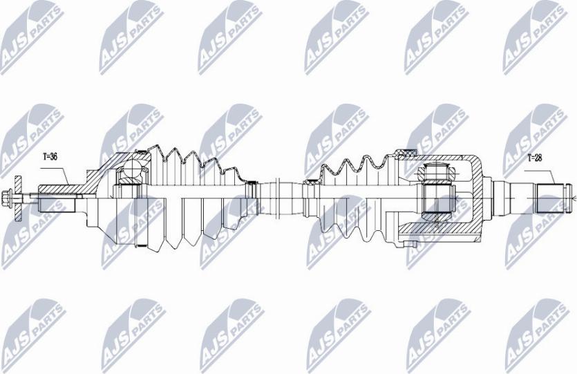 NTY NPW-VV-111 - Arbre de transmission cwaw.fr