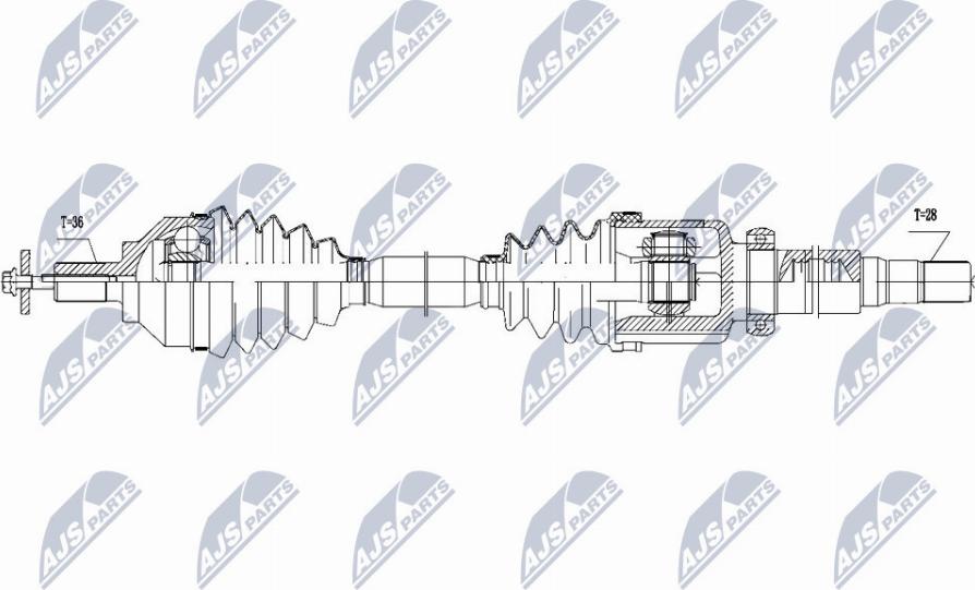 NTY NPW-VV-113 - Arbre de transmission cwaw.fr