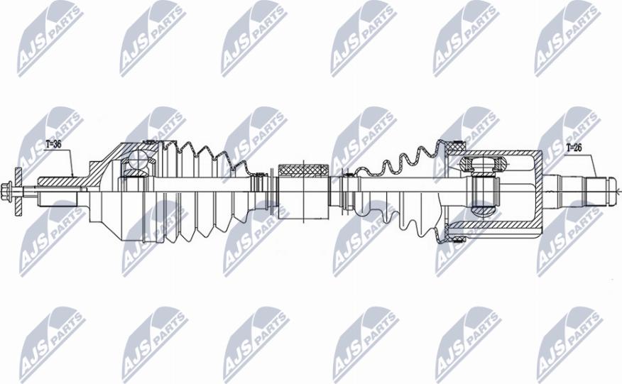 NTY NPW-VV-139 - Arbre de transmission cwaw.fr