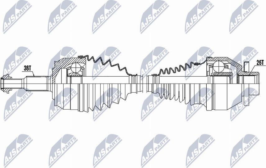 NTY NPW-VW-046 - Arbre de transmission cwaw.fr