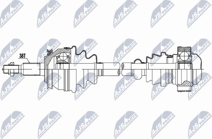 NTY NPW-VW-048 - Arbre de transmission cwaw.fr