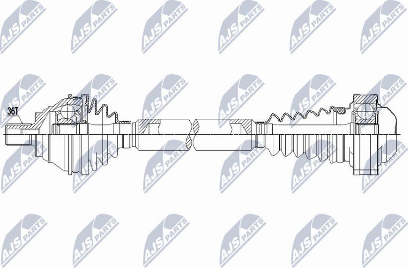 NTY NPW-VW-059 - Arbre de transmission cwaw.fr