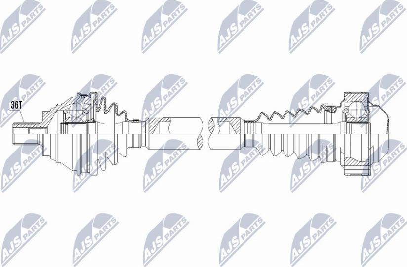 NTY NPW-VW-060 - Arbre de transmission cwaw.fr