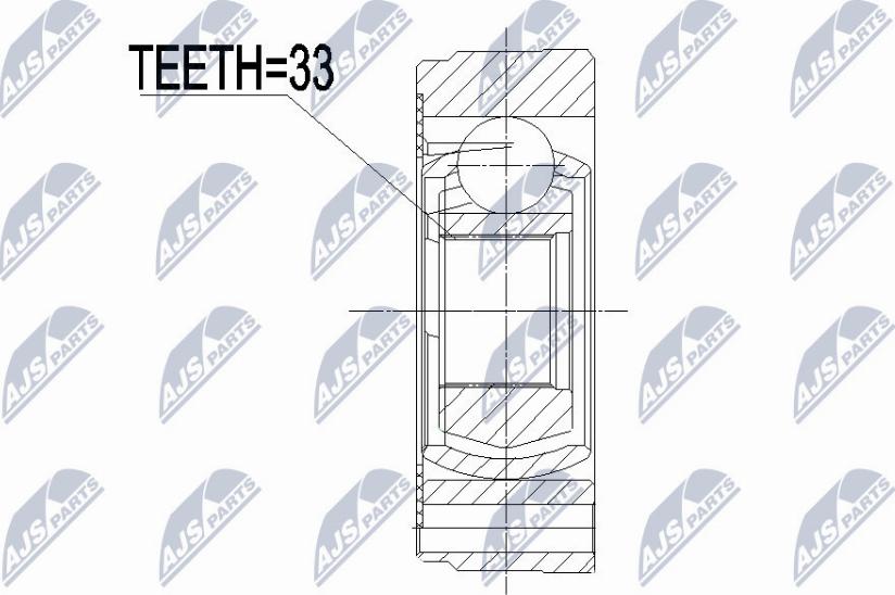 NTY NPW-VW-068 - Jeu de joints, arbre de transmission cwaw.fr