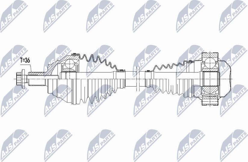 NTY NPW-VW-063 - Arbre de transmission cwaw.fr