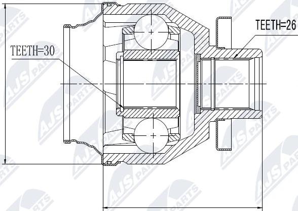 NTY NPW-VW-014 - Jeu de joints, arbre de transmission cwaw.fr