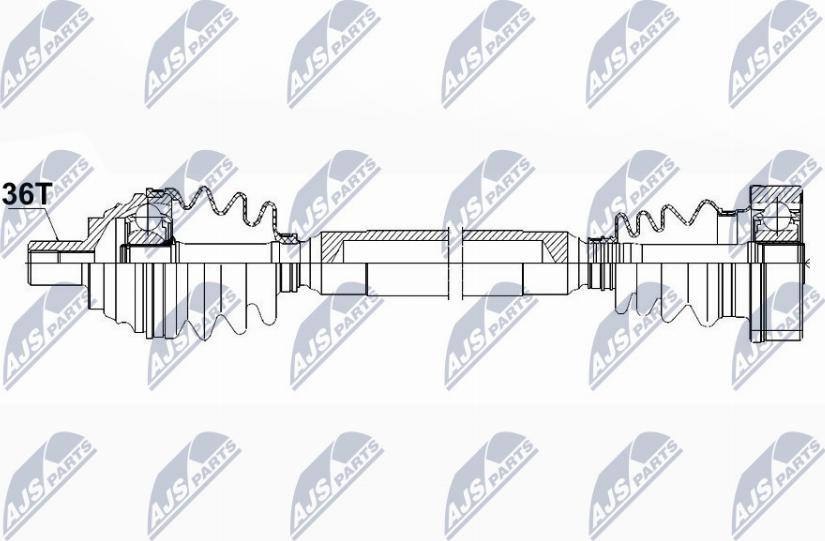 NTY NPW-VW-085 - Arbre de transmission cwaw.fr