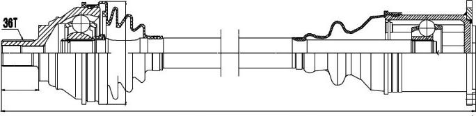 NTY NPW-VW-039 - Arbre de transmission cwaw.fr