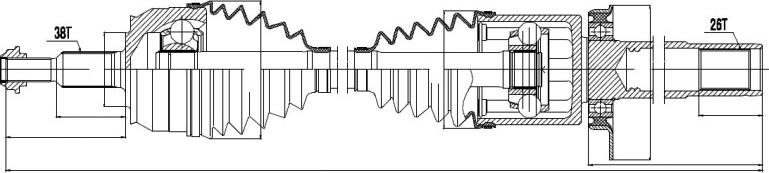 NTY NPW-VW-035 - Arbre de transmission cwaw.fr