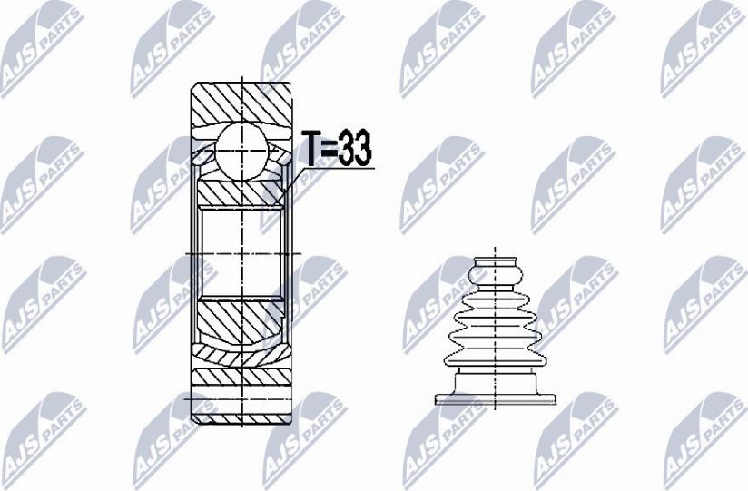 NTY NPW-VW-074 - Jeu de joints, arbre de transmission cwaw.fr