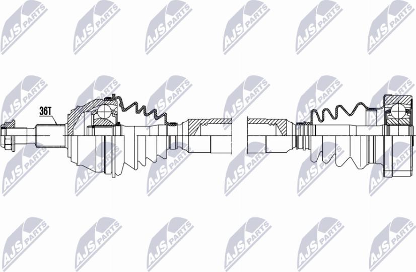 NTY NPW-VW-199 - Arbre de transmission cwaw.fr