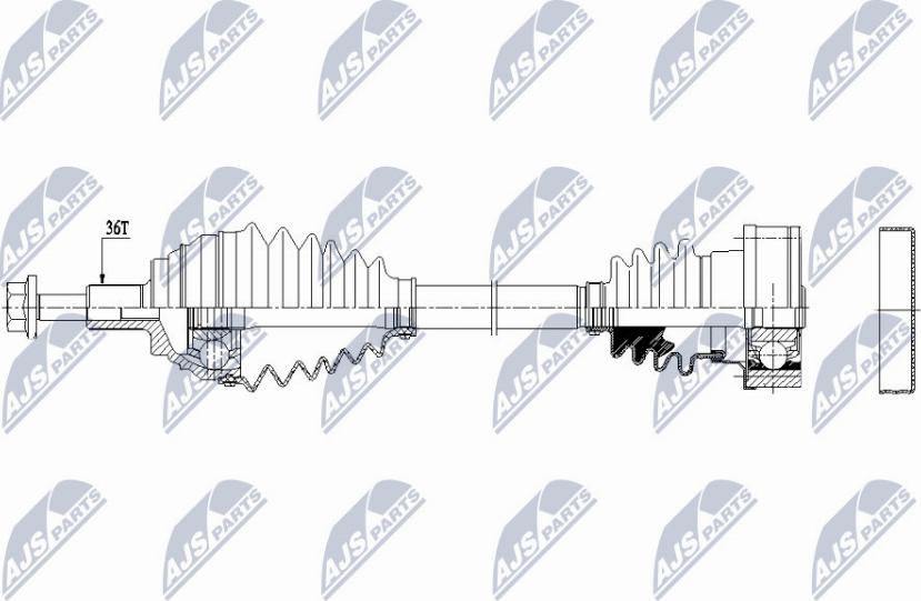 NTY NPW-VW-149 - Arbre de transmission cwaw.fr