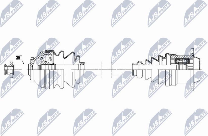 NTY NPW-VW-147 - Arbre de transmission cwaw.fr