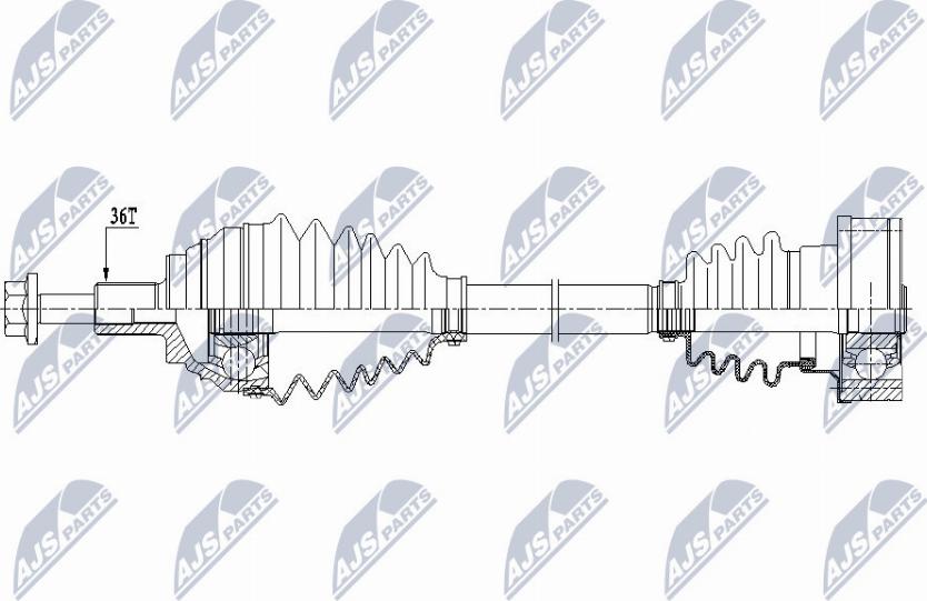 NTY NPW-VW-151 - Arbre de transmission cwaw.fr