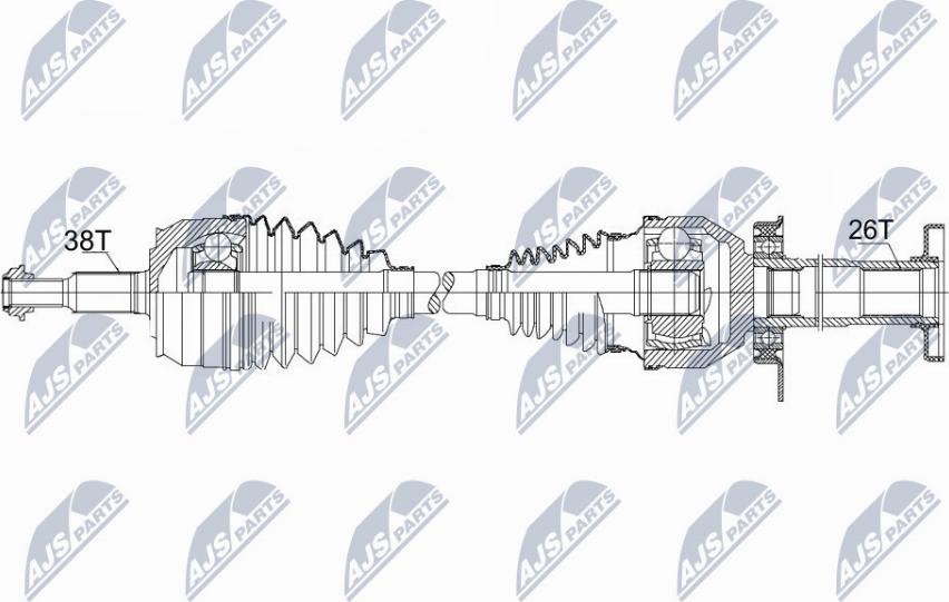 NTY NPW-VW-103 - Arbre de transmission cwaw.fr