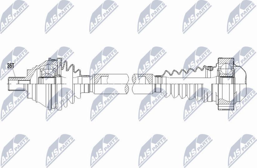 NTY NPW-VW-107 - Arbre de transmission cwaw.fr