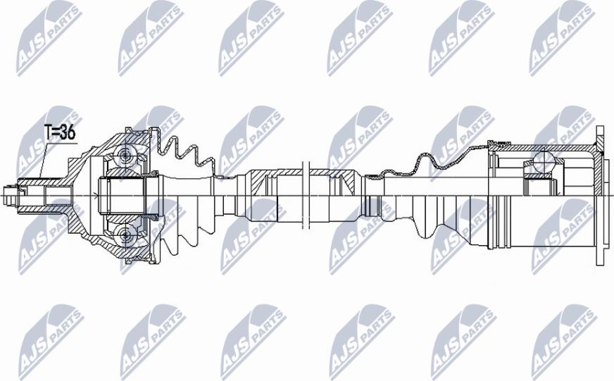 NTY NPW-VW-185 - Arbre de transmission cwaw.fr