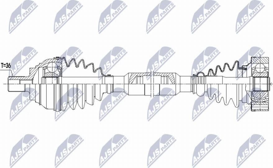 NTY NPW-VW-181 - Arbre de transmission cwaw.fr