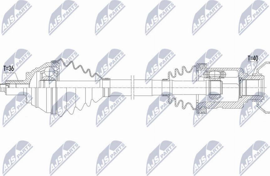 NTY NPW-VW-183 - Arbre de transmission cwaw.fr