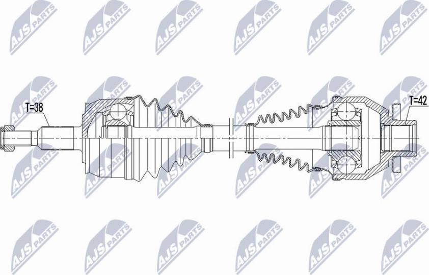 NTY NPW-VW-139 - Arbre de transmission cwaw.fr