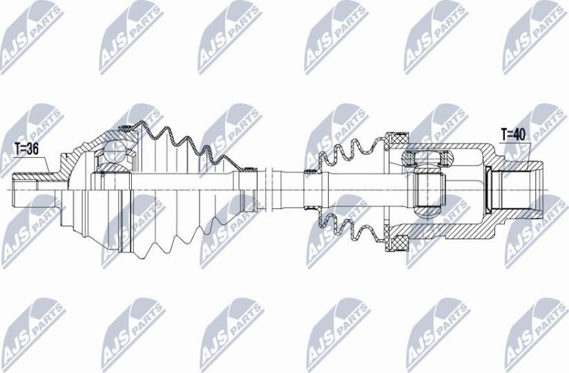 NTY NPW-VW-127 - Arbre de transmission cwaw.fr