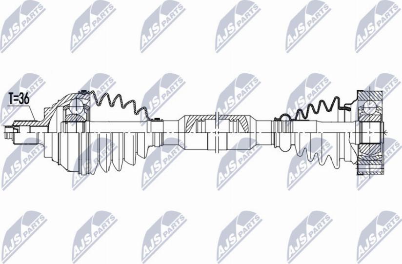 NTY NPW-VW-171 - Arbre de transmission cwaw.fr