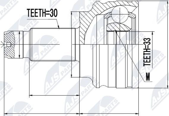 NTY NPZ-BM-000 - Jeu de joints, arbre de transmission cwaw.fr