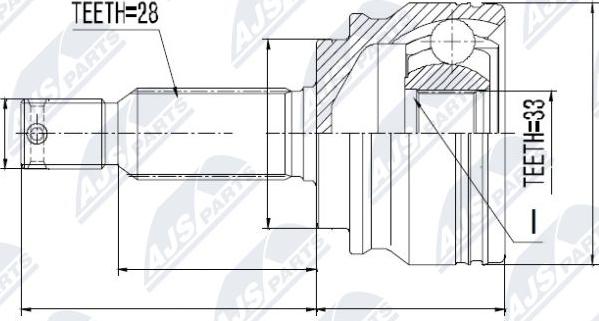 NTY NPZ-CH-010 - Jeu de joints, arbre de transmission cwaw.fr