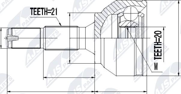 NTY NPZ-CT-014 - Jeu de joints, arbre de transmission cwaw.fr