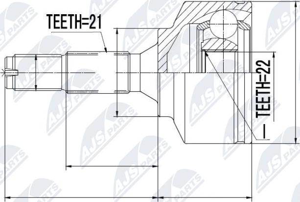 NTY NPZ-CT-011 - Jeu de joints, arbre de transmission cwaw.fr