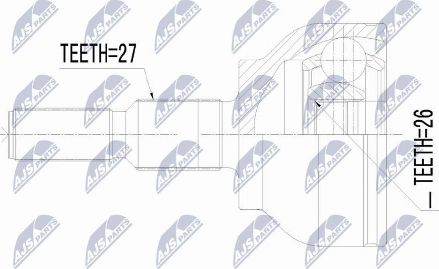 NTY NPZ-FR-054 - Jeu de joints, arbre de transmission cwaw.fr