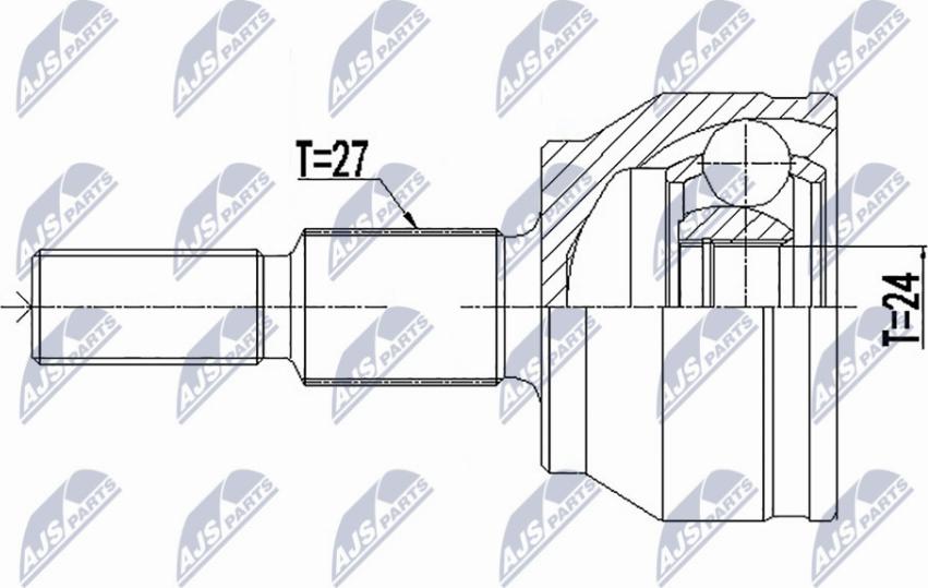 NTY NPZ-FR-057 - Jeu de joints, arbre de transmission cwaw.fr