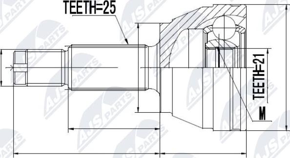 NTY NPZ-FR-014 - Jeu de joints, arbre de transmission cwaw.fr