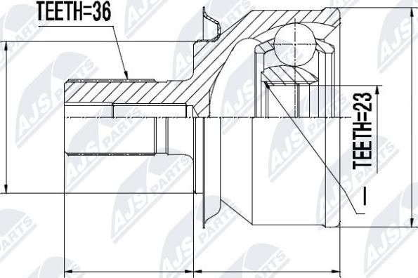 NTY NPZ-FR-031 - Jeu de joints, arbre de transmission cwaw.fr